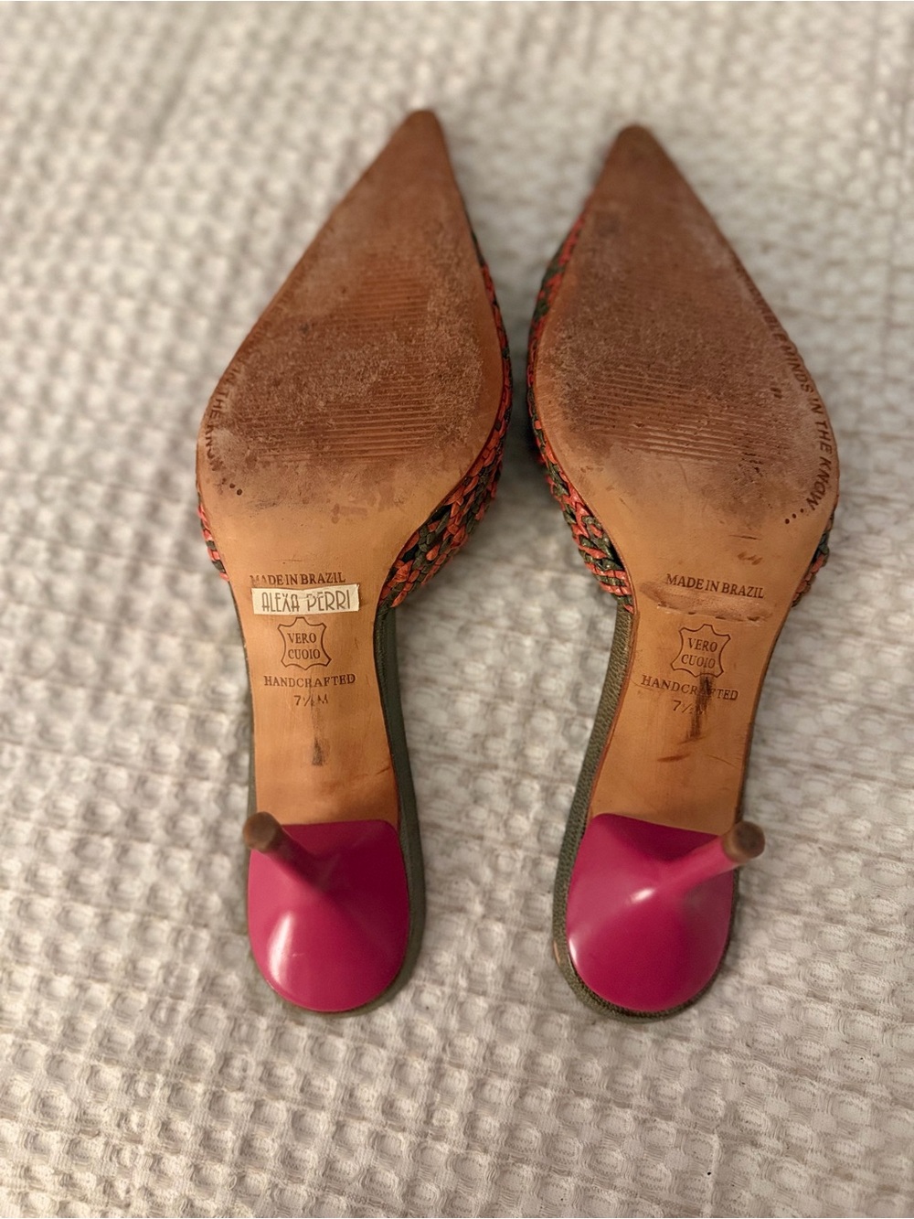 Alexa Perri by Mikala Woven Pointed-Toe Mule Heels – Size 7.5 - Picture 4 of 5